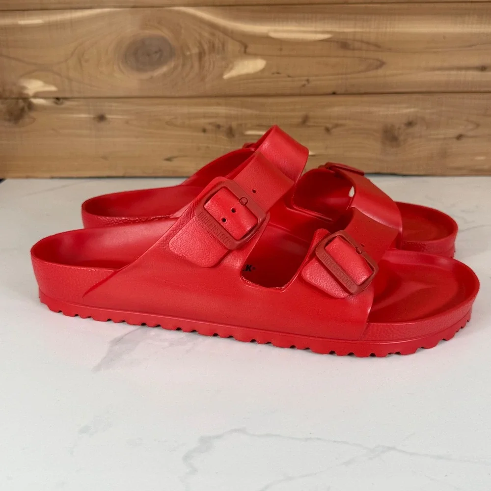 Birkenstock Arizona Essentials EVA Red Sandals Mens 13 EU 46 Waterproof Slides